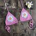 Handmade Crochet Flower Micro Bikini - Tops/ Bottoms